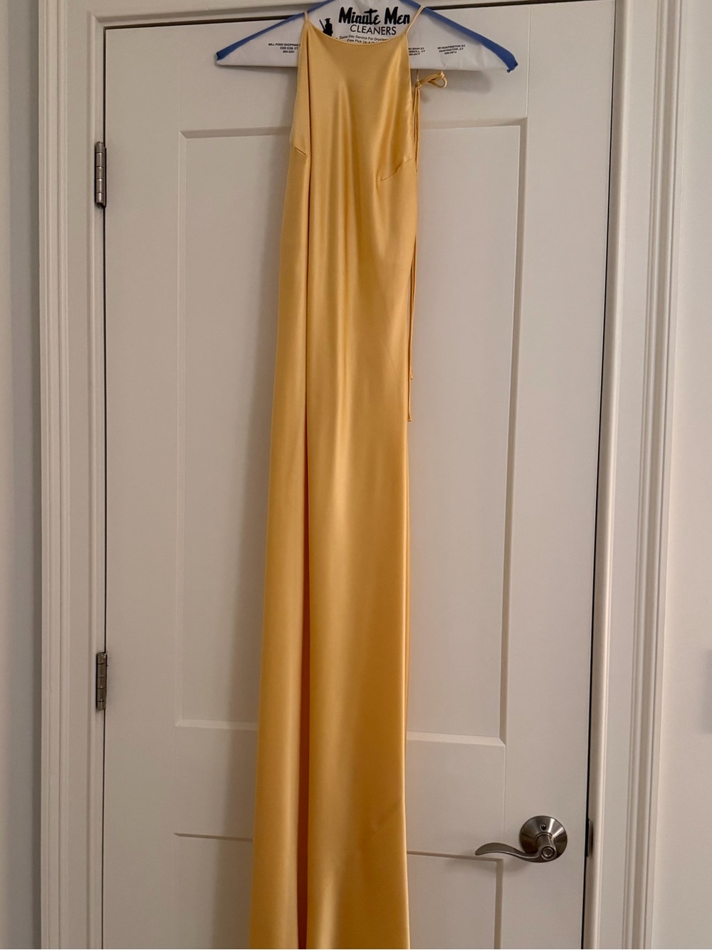 Reformation Jeany silk dress in sunshine - Picture 3 of 5